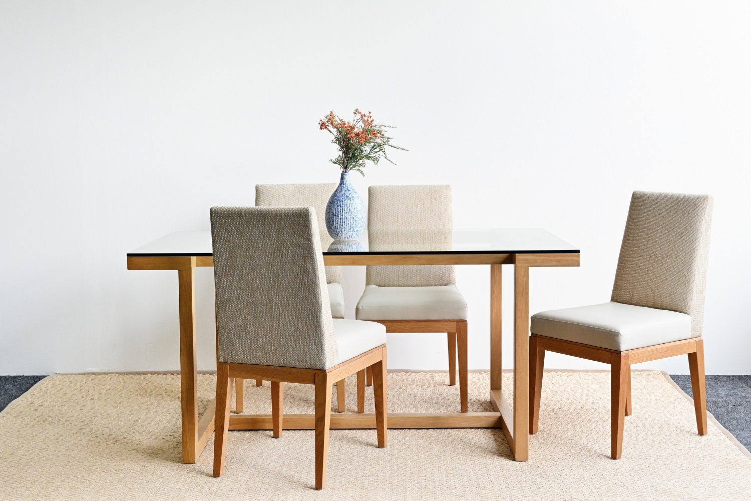 Dining Set with 4 Chairs